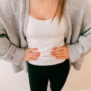 francesca's harper knit open front cardigan